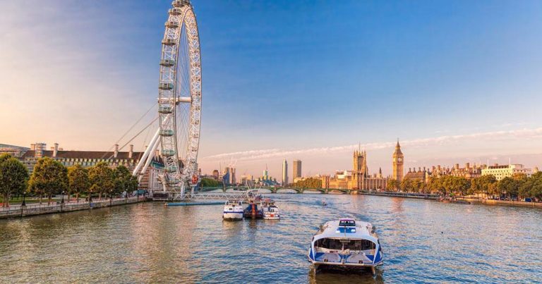 London - London Eye an der Themse - bei Reisemagazin Plus