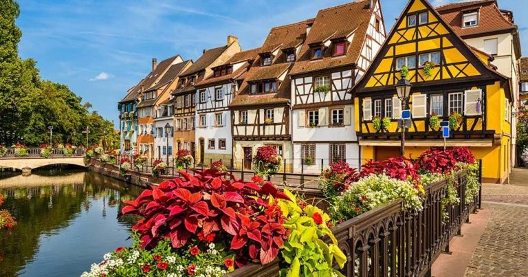 Colmar - Mittelalterliche Häuser am Kanal in Colmar