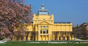 Zagreb - Blick auf den Kunstpavillon bei Reisemagazin Plus