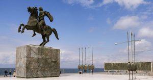 Thessaloniki - Statue von Alexander der Große bei Reisemagazin Plus