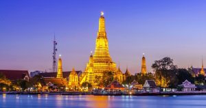Bangkok - Prang of Wat Arun bei Reisemagazin Plus