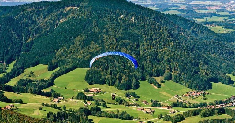 Ruhpolding - Fallschirmspringen vom Unterberg - bei Reisemagazin Plus