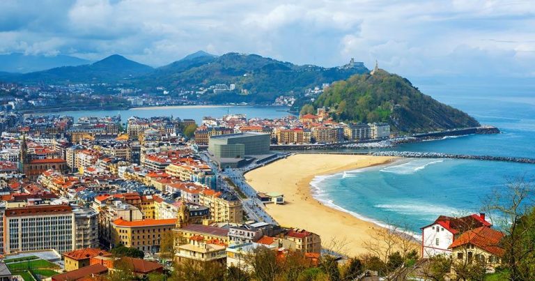 San Sebastian - Blick auf den Strand