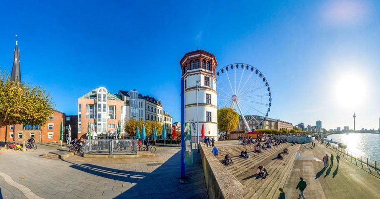 Düsseldorf - Rheinpromenade - bei Reisemagazin Plus